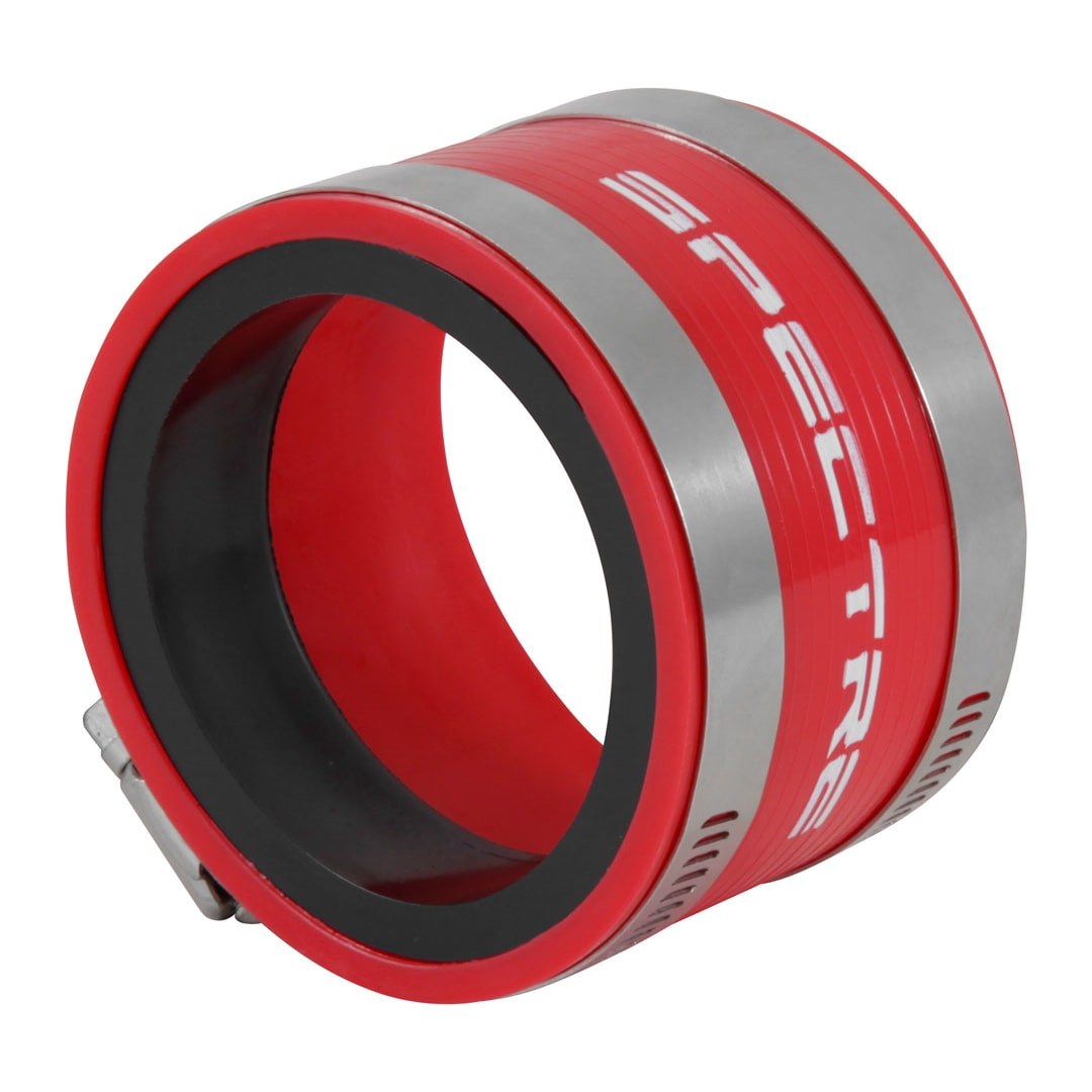 Spectre Air Intake Hose Coupler, Connects 3 Inch Component to 3 Inch or 2-1/2 Inch Component, Red, PVC – 8772