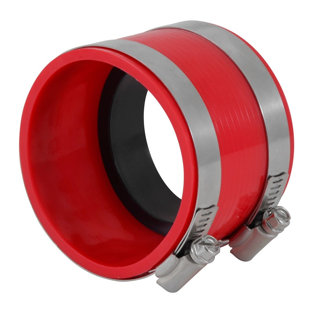 Spectre Air Intake Hose Coupler, Connects 3 Inch Component to 3 Inch or 2-1/2 Inch Component, Red, PVC – 8772