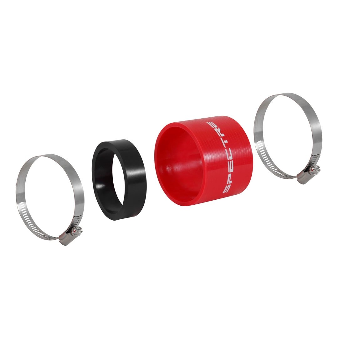 Spectre Air Intake Hose Coupler, Connects 3 Inch Component to 3 Inch or 2-1/2 Inch Component, Red, PVC – 8772