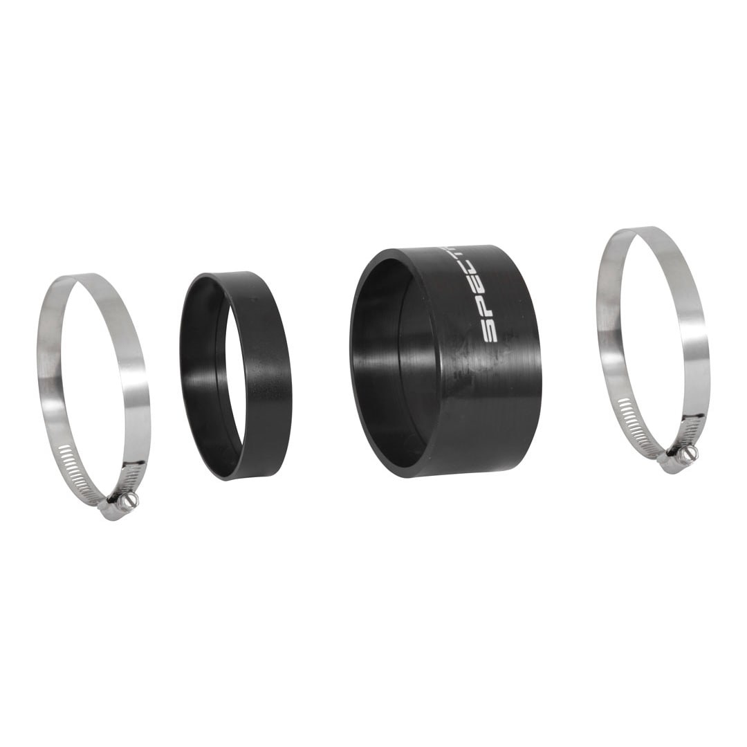 Spectre Air Intake Hose Coupler, Connects 4 Inch Component to 4 Inch or 3-3/4 Inch Component, Black, PVC – 9771