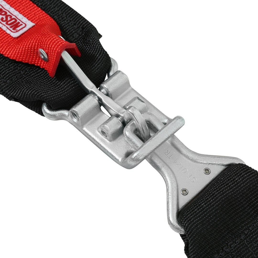Simpson Race Seat Belt, 16.1 Sfi Rated, Not DOT Street Approved, 2 Point, 3 Inch Width, Latch and Link, Black, Single, 55 Inch Length – 29024BK
