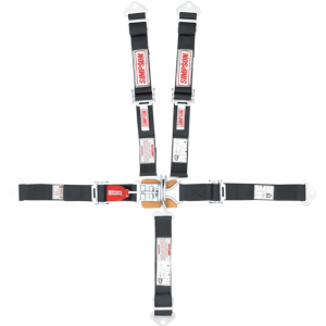 Simpson Race Seat Belt, Quarter Midget, 16.1 Sfi Rated, Not DOT Street Approved, 5 Point, 2 Inch Width, Latch and Link, Black, Single – 29025BK