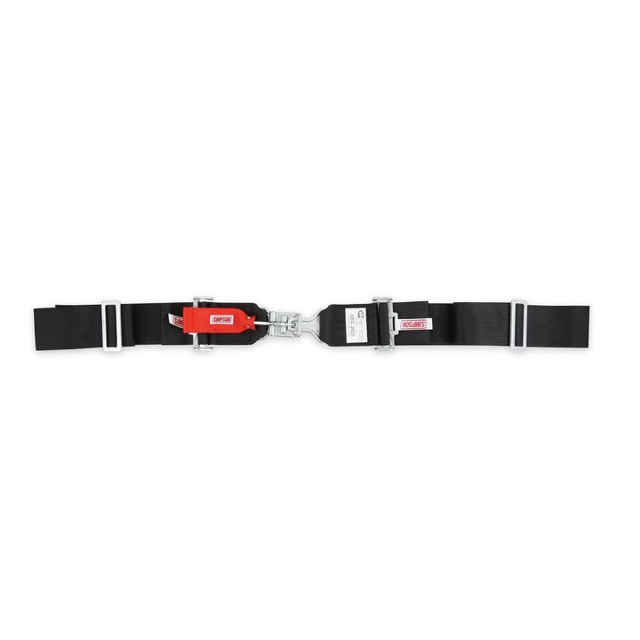 Simpson Race Seat Belt, 16.1 Sfi Rated, Not DOT Street Approved, 5 Point, 3 Inch Width, Latch and Link, Black, Single, 55 Inch Length – 29043BK