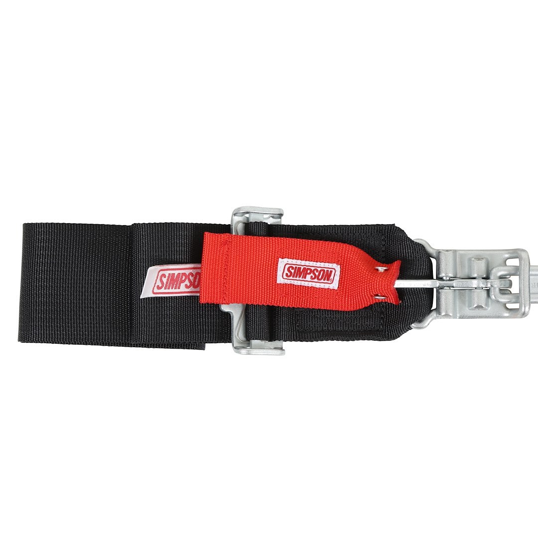 Simpson Race Seat Belt, 16.1 Sfi Rated, Not DOT Street Approved, 5 Point, 3 Inch Width, Latch and Link, Black, Single, 55 Inch Length – 29063BKH
