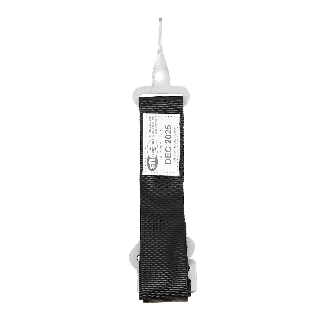 Simpson Race Seat Belt, Latch F/X Driver Restraint System, 16.1 Sfi Rated, Not DOT Street Approved, 5 Point, 3 Inch Width, Latch and Link – 29073BKH