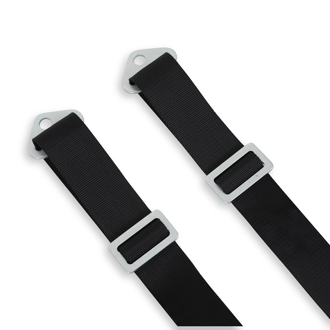 Simpson Race Seat Belt, Compatible with Sfi 38.1 Head and Neck Restraint System, Not DOT Street Approved, 2 Inch Width, Latch and Link – 30010BK