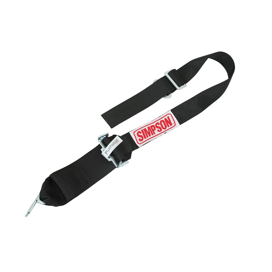 Simpson Race Seat Belt, 16.1 Sfi Rated, Not DOT Street Approved, 5 Point, 3 Inch Width, Latch and Link, Black, Single, 55 Inch Length – SB51203