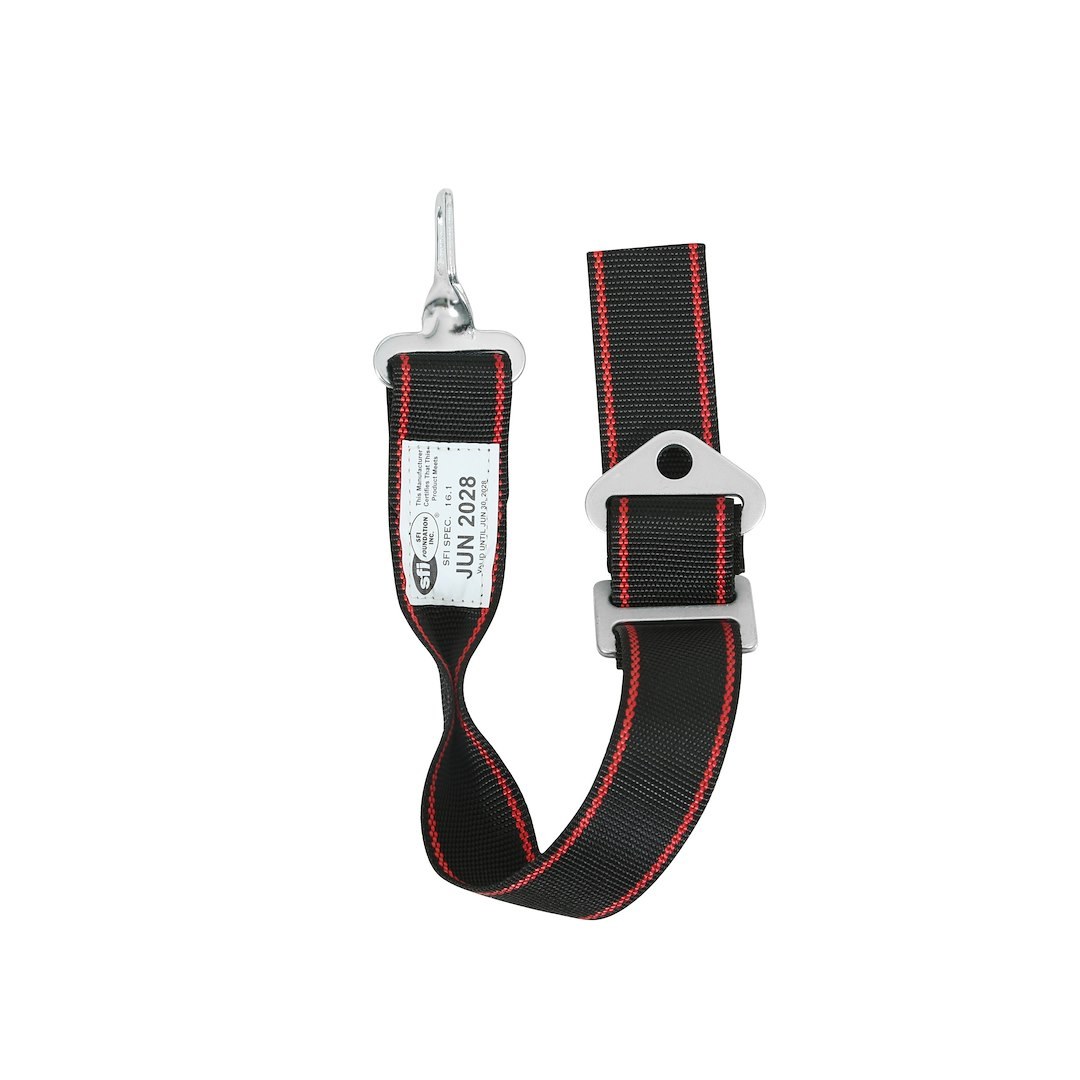 Simpson Race Seat Belt, 16.1 Sfi Rated, Not DOT Street Approved, 5 Point, 3 Inch Width, Latch and Link, Black, Single, 55 Inch Length – SB51203