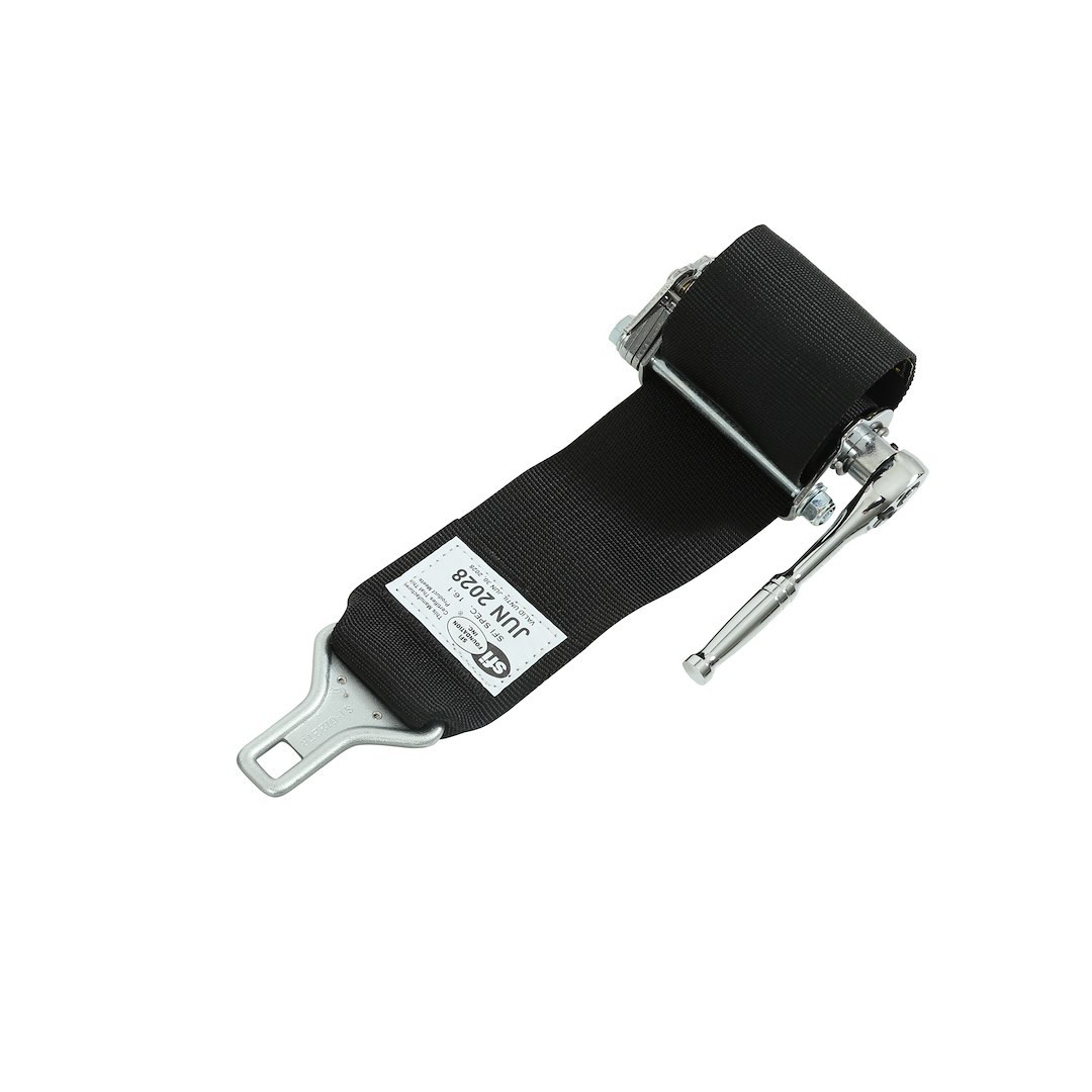 Simpson Race Seat Belt, 16.1 Sfi Rated, Not DOT Street Approved, 5 Point, 3 Inch Width, Latch and Link, Black, Single, 55 Inch Length – SB51203