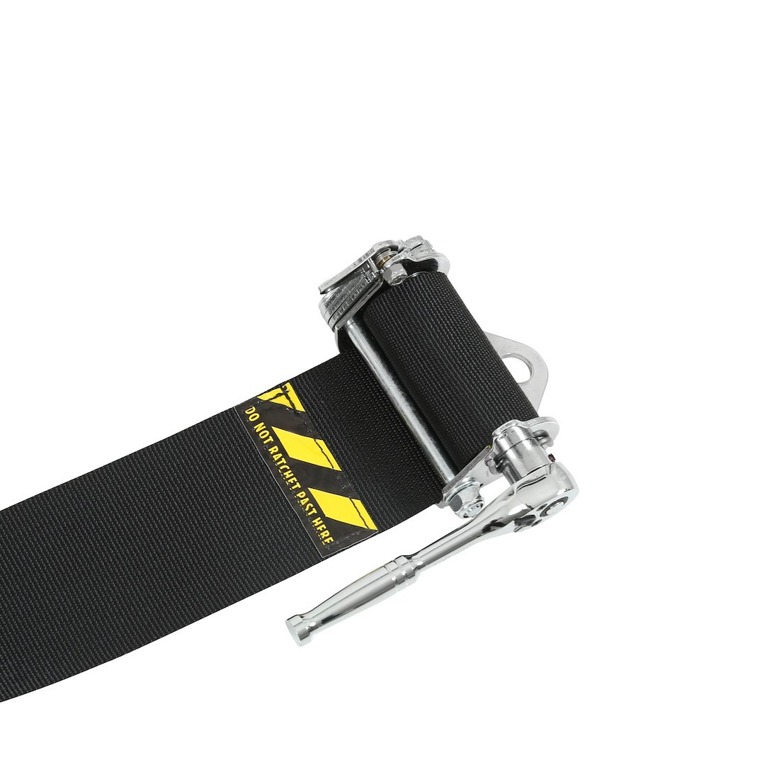 Simpson Race Seat Belt, 16.1 Sfi Rated, Not DOT Street Approved, 5 Point, 3 Inch Width, Latch and Link, Black, Single, 55 Inch Length – SB51203