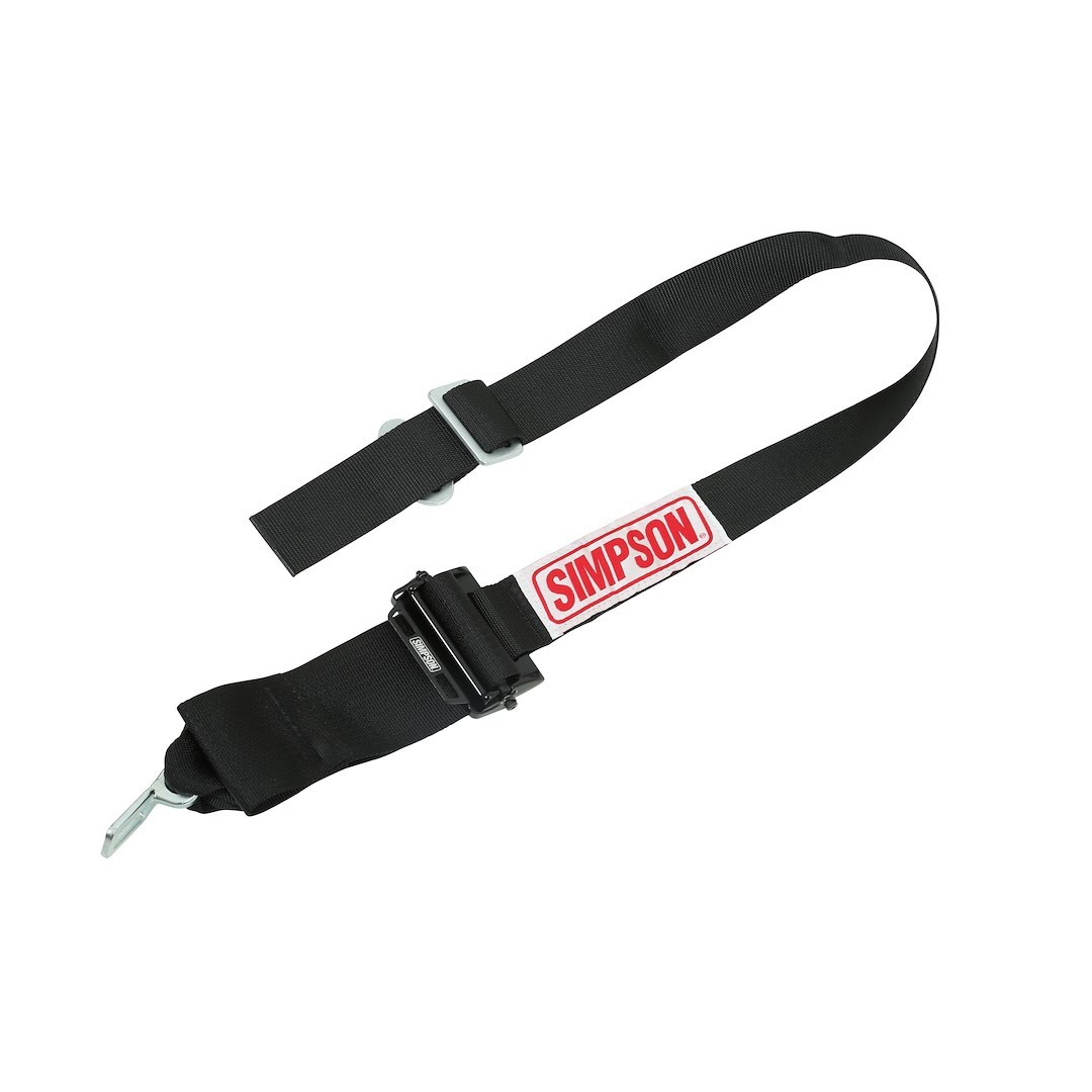 Simpson Race Seat Belt, 16.1 Sfi Rated, Not DOT Street Approved, 5 Point, 3 Inch Width, Latch and Link, Black, Single, 55 Inch Length – SB51204