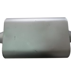 SpeedFX Exhaust Muffler, Fx Aluminized Steel Mufflers, 4 X 9 Inch Aluminized Steel Case, Single 2-1/4 Inch Center Inlet – 2203AS
