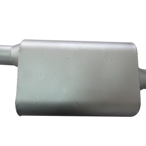 SpeedFX Exhaust Muffler, Fx Aluminized Steel Mufflers, 4 X 9 Inch Aluminized Steel Case, Single 2-1/4 Inch Offset Inlet – 2204AS