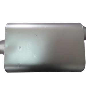 SpeedFX Exhaust Muffler, Fx Aluminized Steel Mufflers, 4 X 9 Inch Aluminized Steel Case, Single 2-1/4 Inch Center Inlet – 2205AS