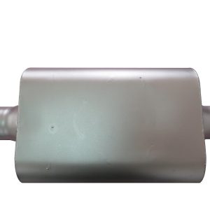 SpeedFX Exhaust Muffler, Fx Aluminized Steel Mufflers, 4 X 9 Inch Aluminized Steel Case, Single 2-1/2 Inch Center Inlet – 2503AS