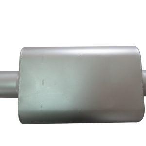 SpeedFX Exhaust Muffler, Fx Aluminized Steel Mufflers, 4 X 9 Inch Aluminized Steel Case, Single 3 Inch Center Inlet – 3003AS