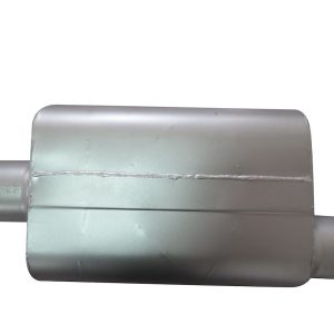 SpeedFX Exhaust Muffler, Fx Aluminized Steel Mufflers, 4 X 9 Inch Aluminized Steel Case, Single 3 Inch Center Inlet – 3005AS
