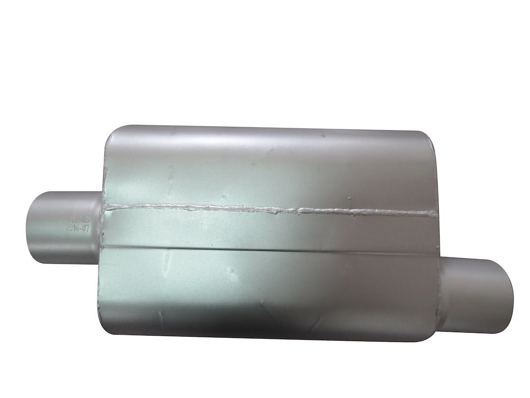 SpeedFX Exhaust Muffler, Fx Aluminized Steel Mufflers, 4 X 9 Inch Aluminized Steel Case, Single 3 Inch Center Inlet – 3005AS