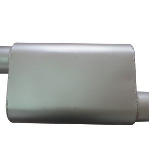 SpeedFX Exhaust Muffler, Fx Aluminized Steel Mufflers, 4 X 9 Inch Aluminized Steel Case, Single 3 Inch Offset Inlet – 3006AS