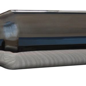 SpeedFX Exhaust Tail Pipe Tip, Fx Exhaust Tail Pipe Tip, 4 Inch Inlet, 5 Inch Outlet, Polished Stainless Steel, Round, Angled Cut, Sharp Edge – 407S