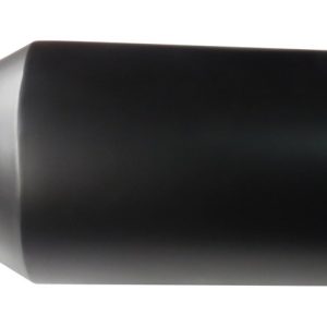 SpeedFX Exhaust Tail Pipe Tip, Fx Exhaust Tail Pipe Tip, 4 Inch Inlet, 8 Inch Outlet, Black Stainless Steel, Round, Angled Cut, Rolled Edge – 414B