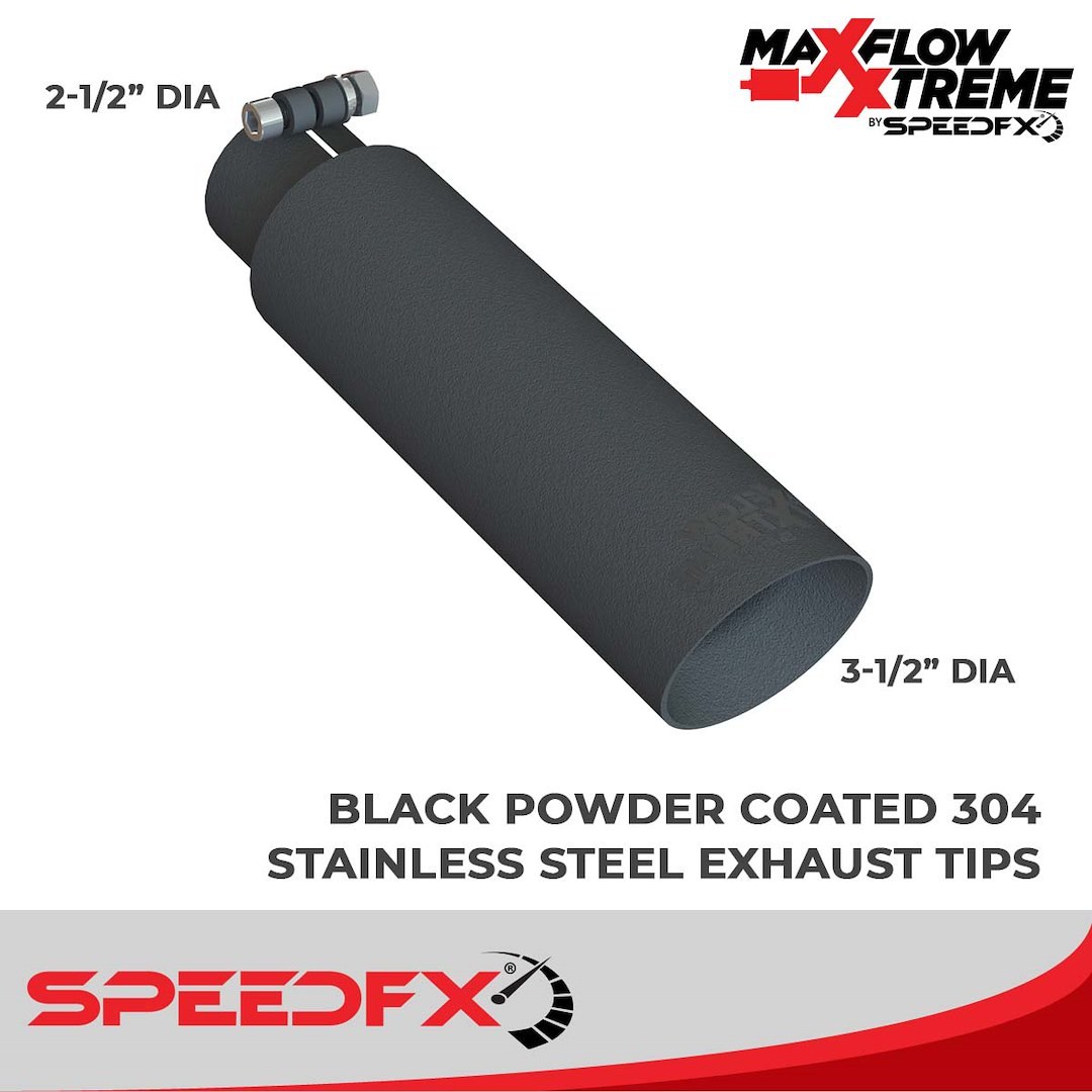 SpeedFX Exhaust System Kit, Maxflow Xtreme Cat Back System, 304 Stainless Steel, With Maxflow Xtreme Muffler, 3 Inch Inlet Diameter – 50100