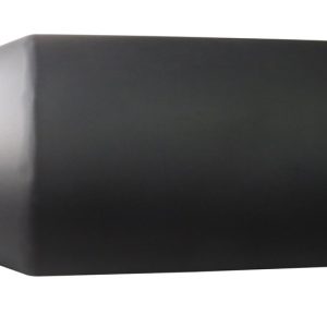 SpeedFX Exhaust Tail Pipe Tip, Fx Exhaust Tail Pipe Tip, 5 Inch Inlet, 6 Inch Outlet, Black Stainless Steel, Round, Angled Cut, Beveled Edge – 501B