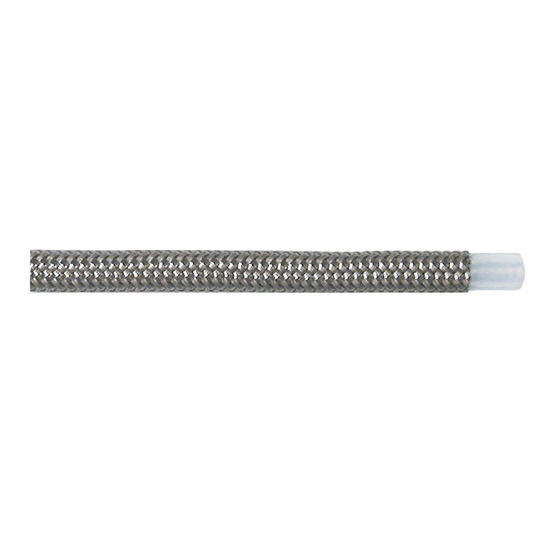 SpeedFX Braided Hose, ‘-6AN, 6 Foot Length, PTFE Teflon Inner Tube with Stainless Steel Outer Braid – 5340606