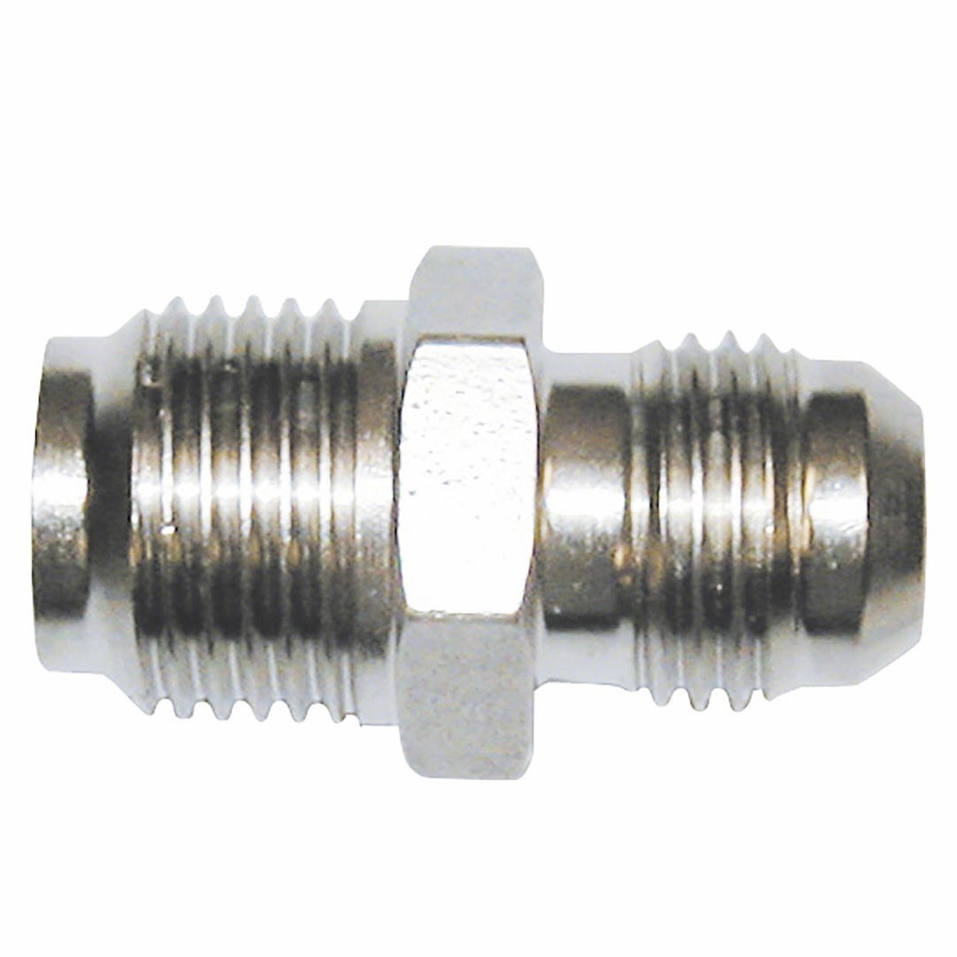 SpeedFX Adapter Fitting, Fuel Pump Fitting, -6AN with 1/2 Inch-20IF, Electro+ Nickel Plated Aluminum, Single – 5440650AE