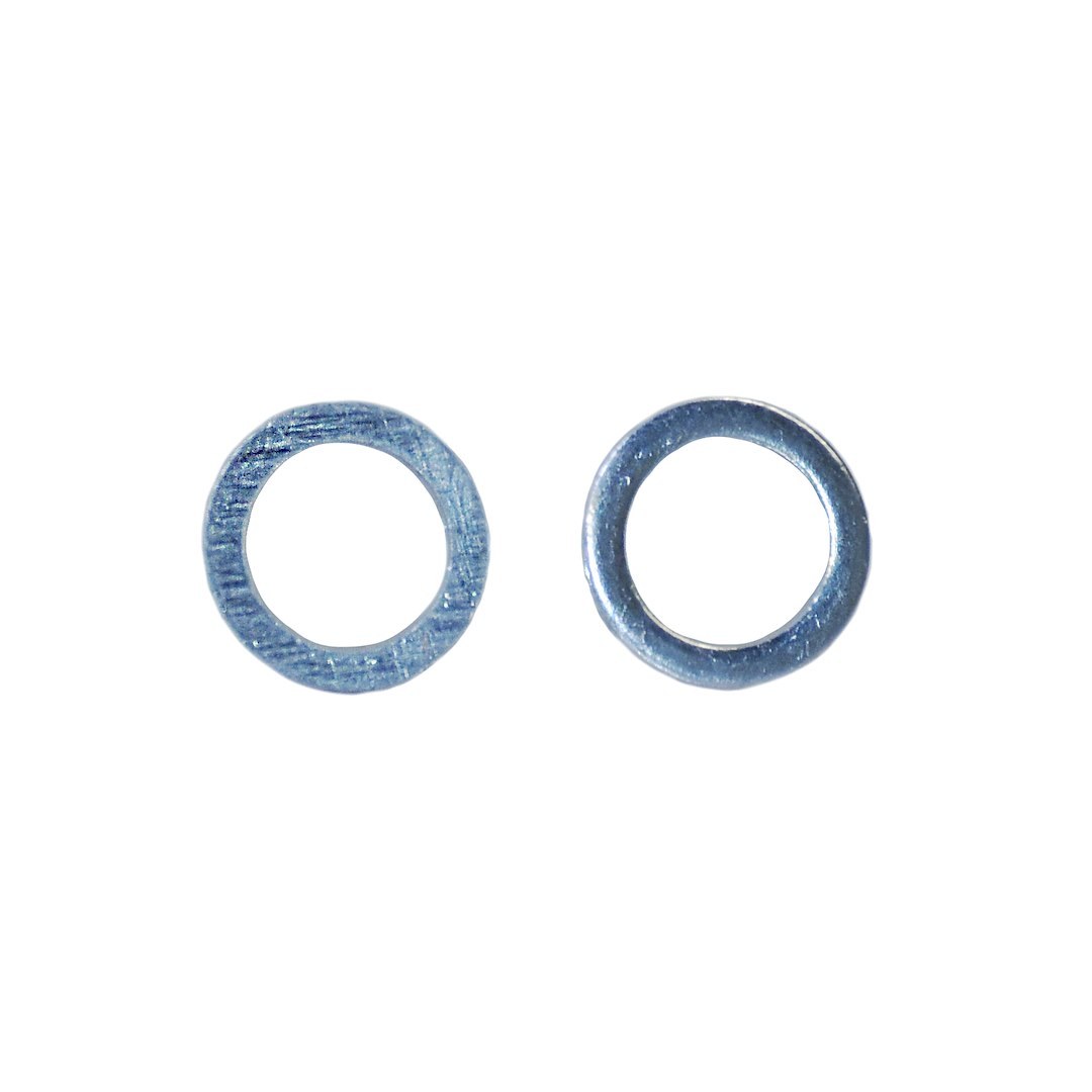 SpeedFX Washer, Round Hole, 3/8 Inch Inside Diameter, Natural, Silver, Aluminum, Set of 10 – 5461099