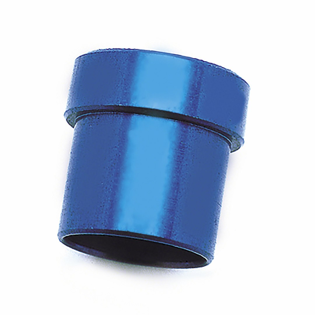 SpeedFX Tube End Fitting Sleeve, -10AN, Anodized, Blue, Aluminum, Set of 2 – 561019