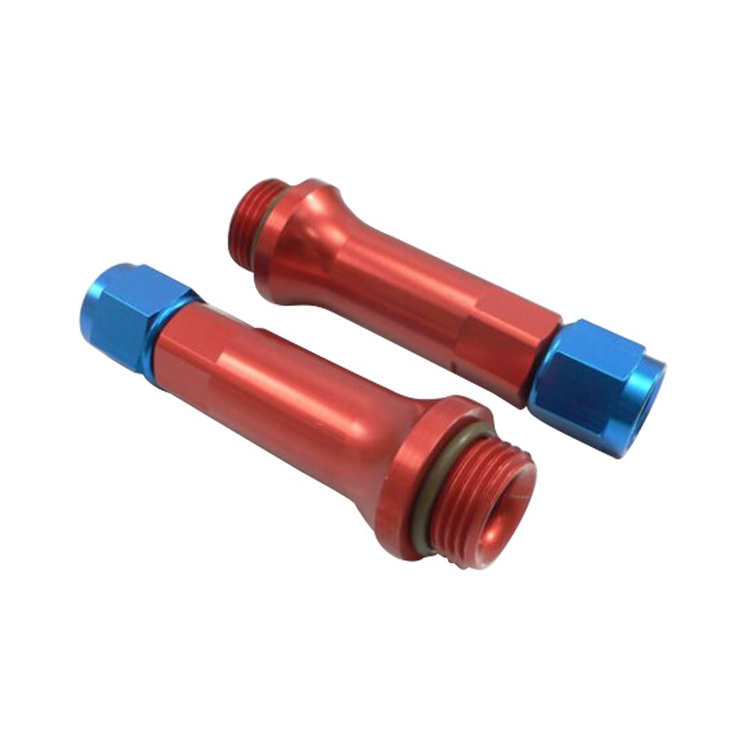 SpeedFX Carburetor Fuel Inlet Fitting, For Use with Holley Ultrahp Carburetor Inlet Adapter, -8AN, 3/4-16 Thread Size, Anodized, Black – 574871BK
