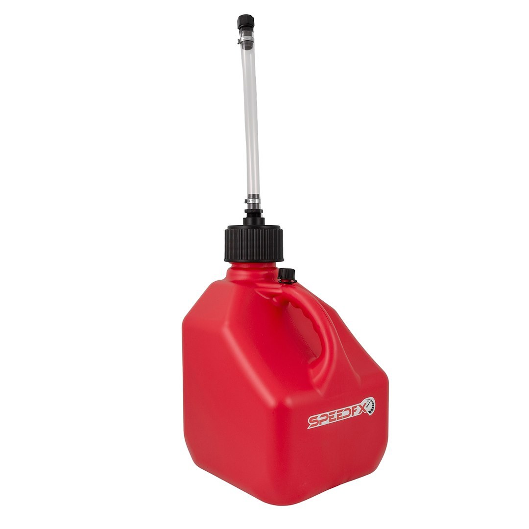 SpeedFX Liquid Storage Container, Red, 3 Gallon Capacity, Plastic, With Filler Hose and Cap – 8730