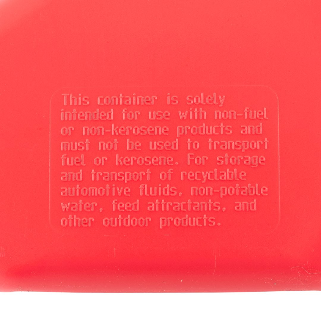 SpeedFX Liquid Storage Container, Red, 3 Gallon Capacity, Plastic, With Filler Hose and Cap – 8730