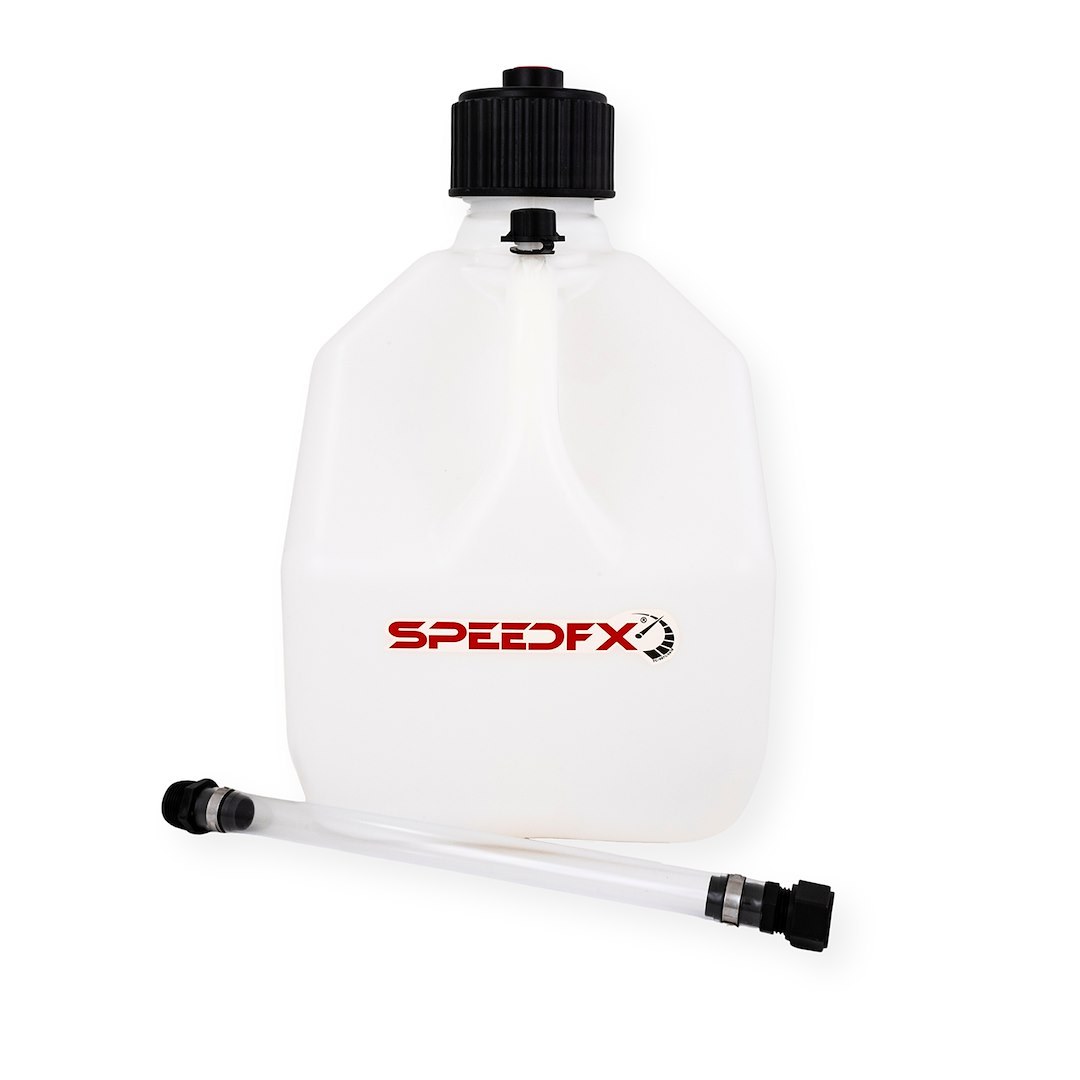 SpeedFX Liquid Storage Container, White, 3 Gallon Capacity, Plastic, With Filler Hose and Cap – 8731