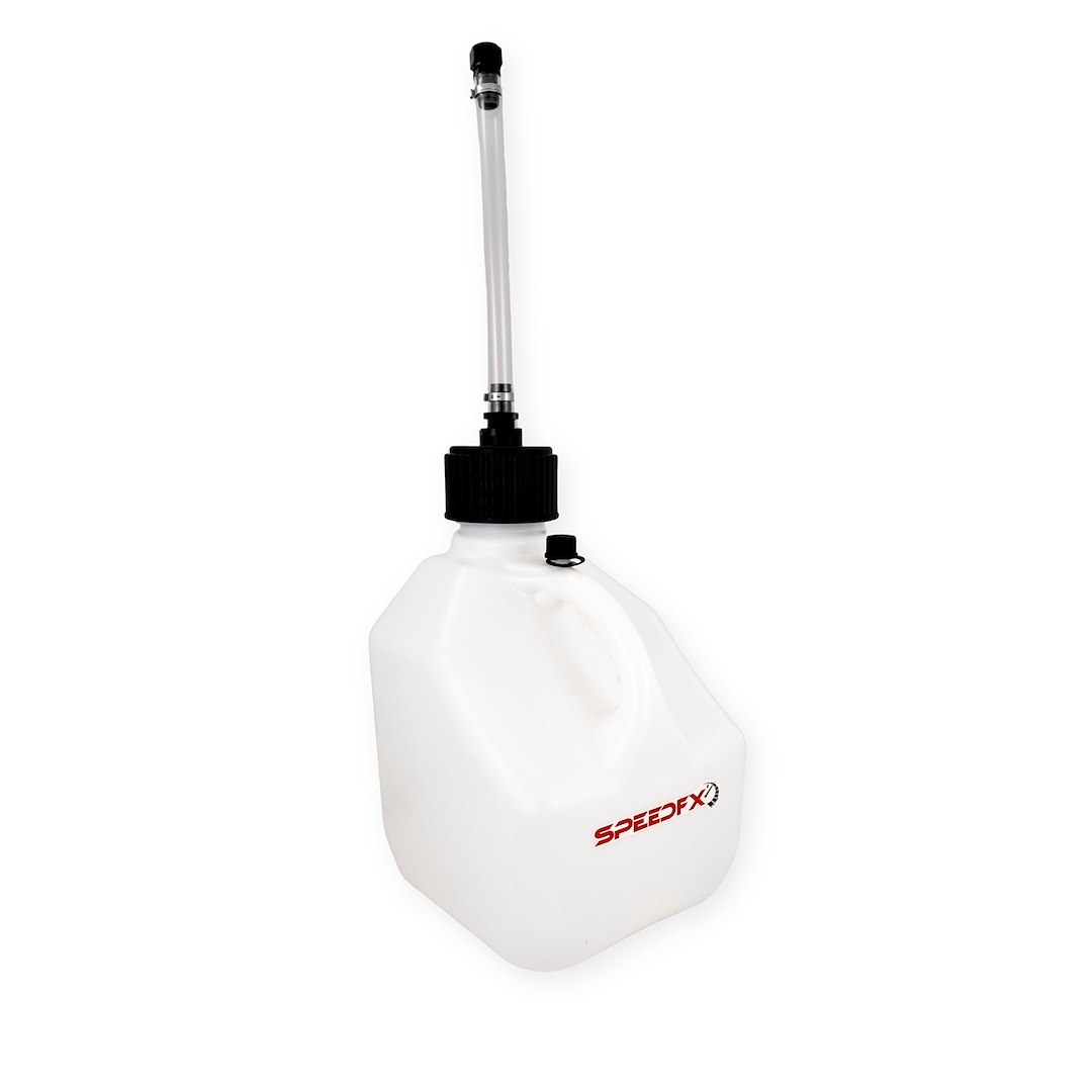 SpeedFX Liquid Storage Container, White, 3 Gallon Capacity, Plastic, With Filler Hose and Cap – 8731