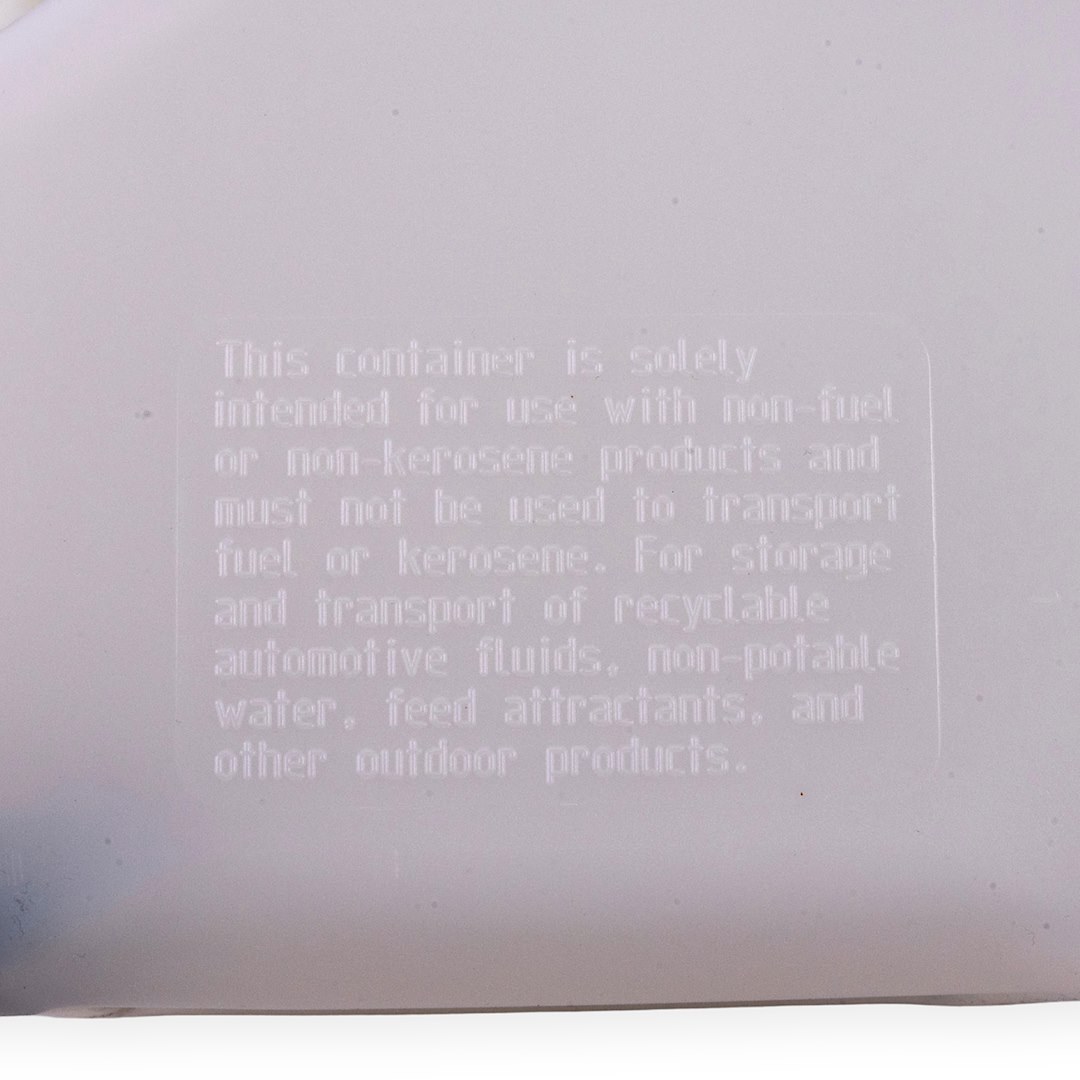 SpeedFX Liquid Storage Container, White, 3 Gallon Capacity, Plastic, With Filler Hose and Cap – 8731
