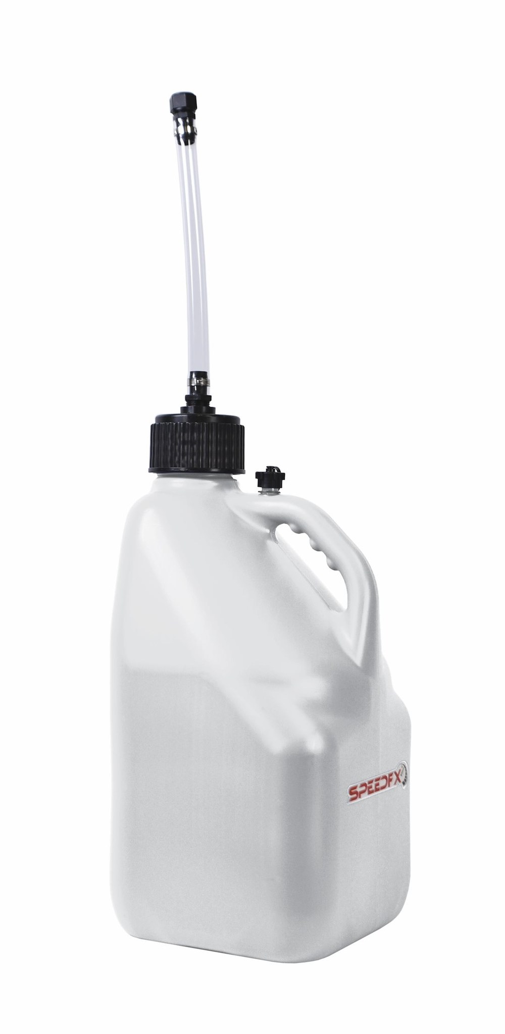 SpeedFX Liquid Storage Container, White, 5 Gallon Capacity, Plastic, With Filler Hose and Cap – 8831
