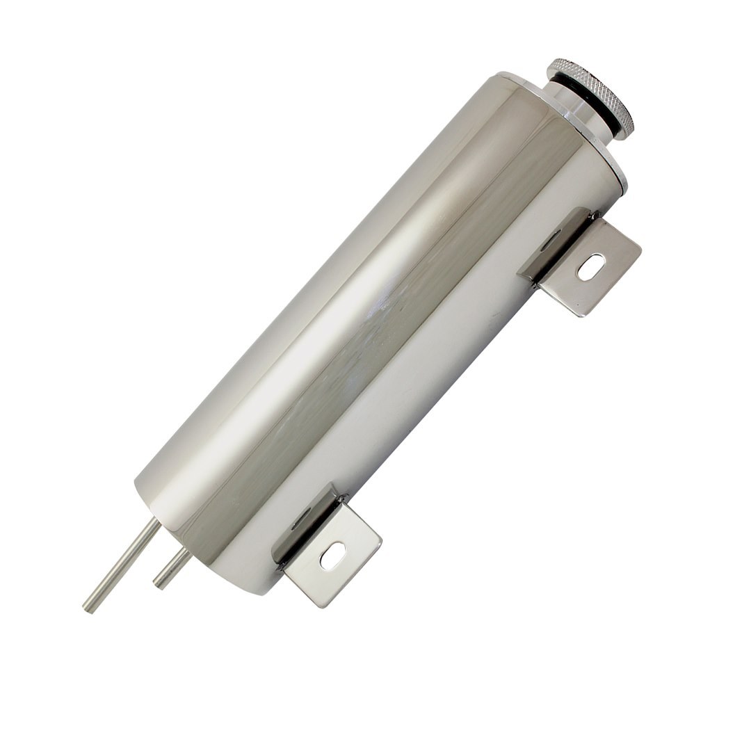 SpeedFX Radiator Overflow Tank, Fx Radiator Overflow Tank, 3 Inch Diameter X 10 Inch Height, 24 Ounce Fluid Capacity, Threaded Cap, Polished – 9963