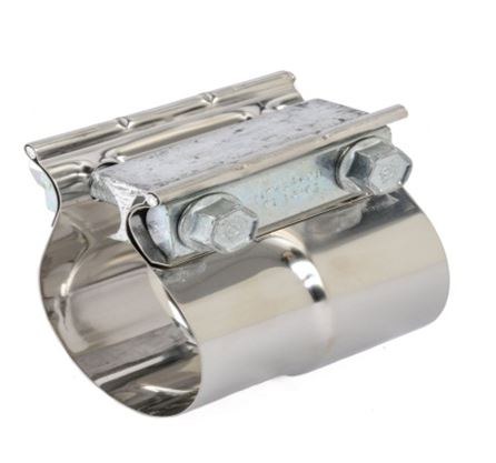 SpeedFX Exhaust Clamp, Fx Exhaust Clamp, 4.5-4.625 Inch Diameter, Stainless Steel, Standard, 3 Inch Length Lap-Joint Band, Single – EA007