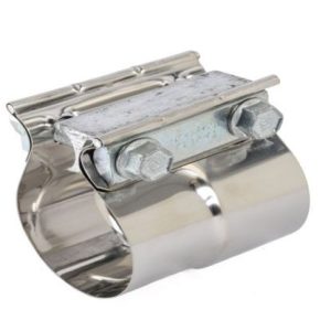SpeedFX Exhaust Clamp, Fx Exhaust Clamp, 6-6.125 Inch Diameter, Stainless Steel, Standard, 3 Inch Length Lap-Joint Band, Single – EA010