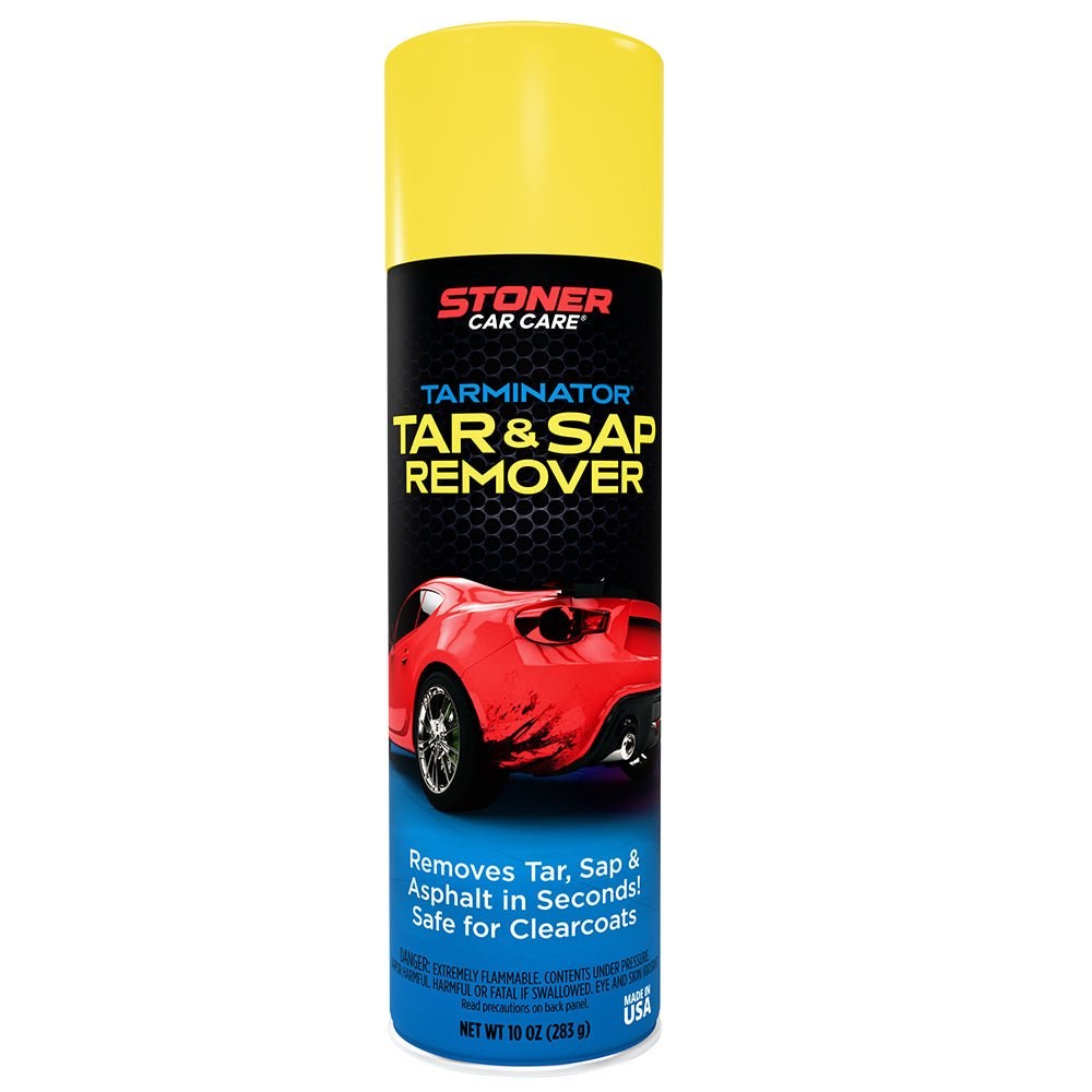 Stoner Bug and Tar Remover, Tarminator ®, Use to Remove Bugs/ Tar/ Sap/ Grease, Liquid, 10 Ounce Aerosol Can, Single – 91156
