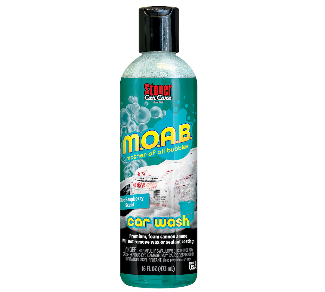 Stoner Car Wash, M.o.a.b™ Mother of All Bubbles, Liquid, One 16 Ounce Bottle, With Blue Raspberry Fragrance – 91603
