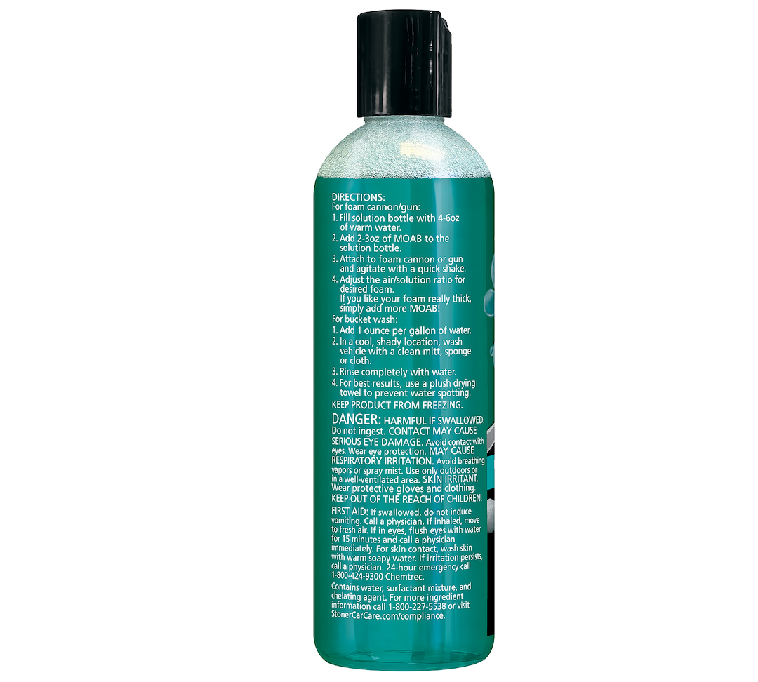 Stoner Car Wash, M.o.a.b™ Mother of All Bubbles, Liquid, One 16 Ounce Bottle, With Blue Raspberry Fragrance – 91603