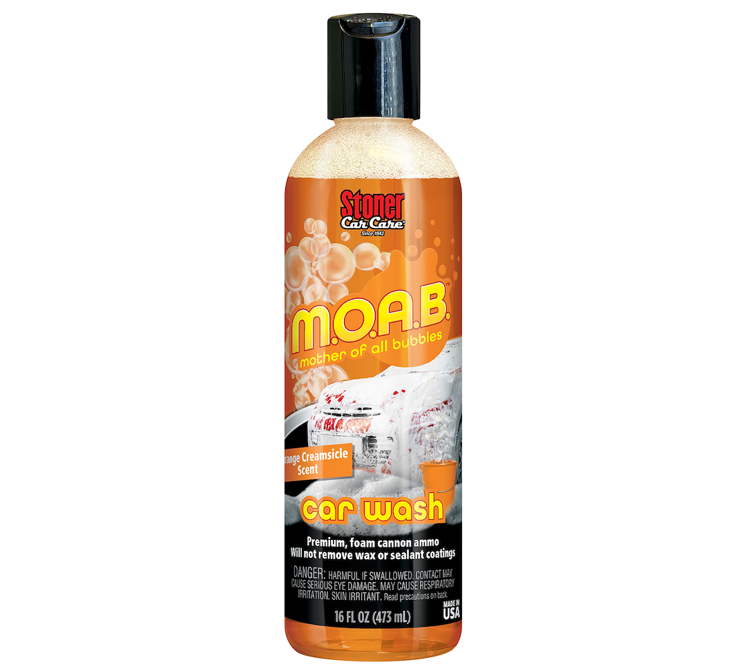 Stoner Car Wash, M.o.a.b™ Mother of All Bubbles, Liquid, One 16 Ounce Bottle, With Orange Creamsicle Fragrance – 91605