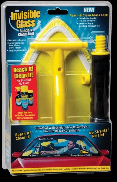 Stoner Glass Cleaner Tool, Use to Clean Hard to Reach Areas of Windshields/ Windows/ Mirrors, Pivoting Head Type – 95161