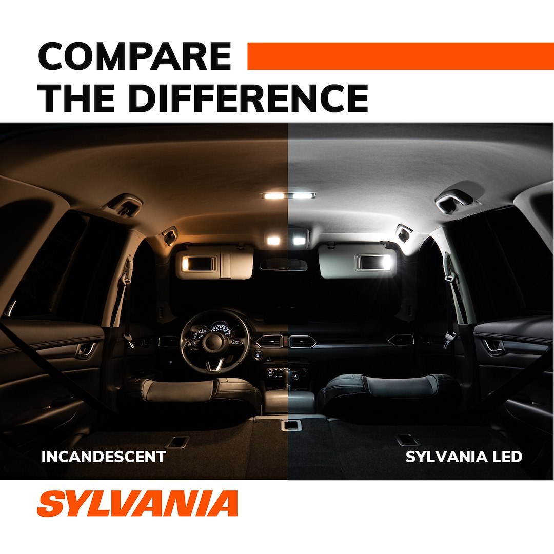 Sylvania Turn Signal Light Bulb, 1073, Halogen Mini Bulb, Clear, Pack of 10 – 1073.TP