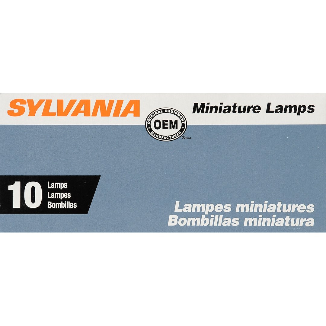 Sylvania Backup Light Bulb, 1076, Halogen Mini Bulb, Clear, Pack of 10 – 1076.TP