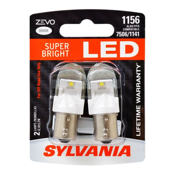Sylvania Backup Light Bulb – LED, 1156 LED, Set of 2 – 1156LED.BP2