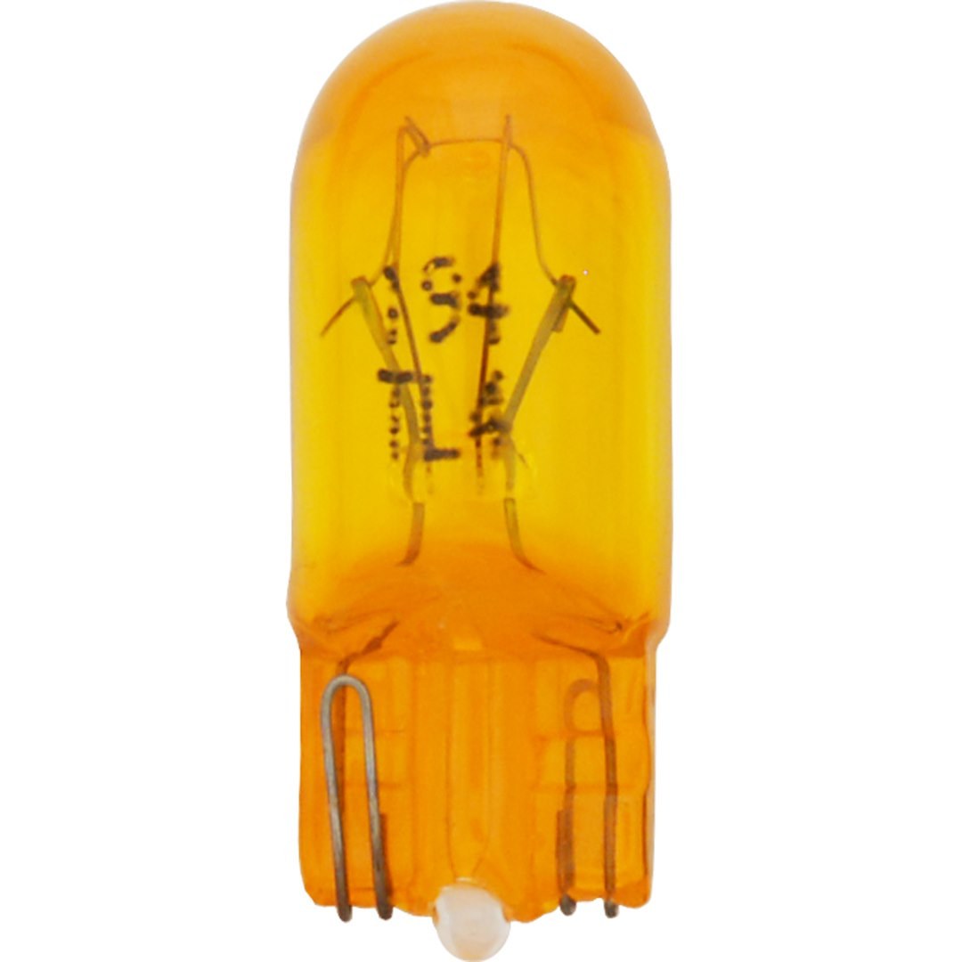Sylvania Roof Marker Light Bulb, 194, Halogen Mini Bulb, Natural Amber, Pack of 10 – 194NA.TP